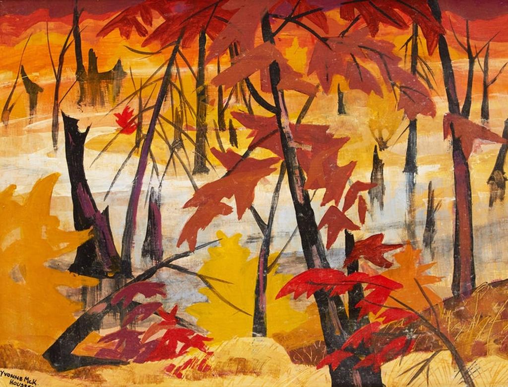 Yvonne Mckague Housser (1897-1996) - Sunset in the Swamp