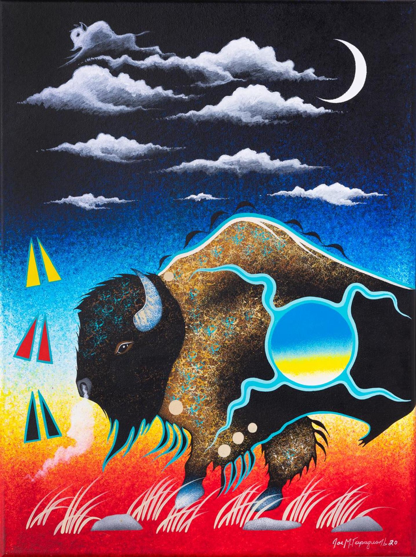 Joe M. Tapaquon - Untitled - Bison