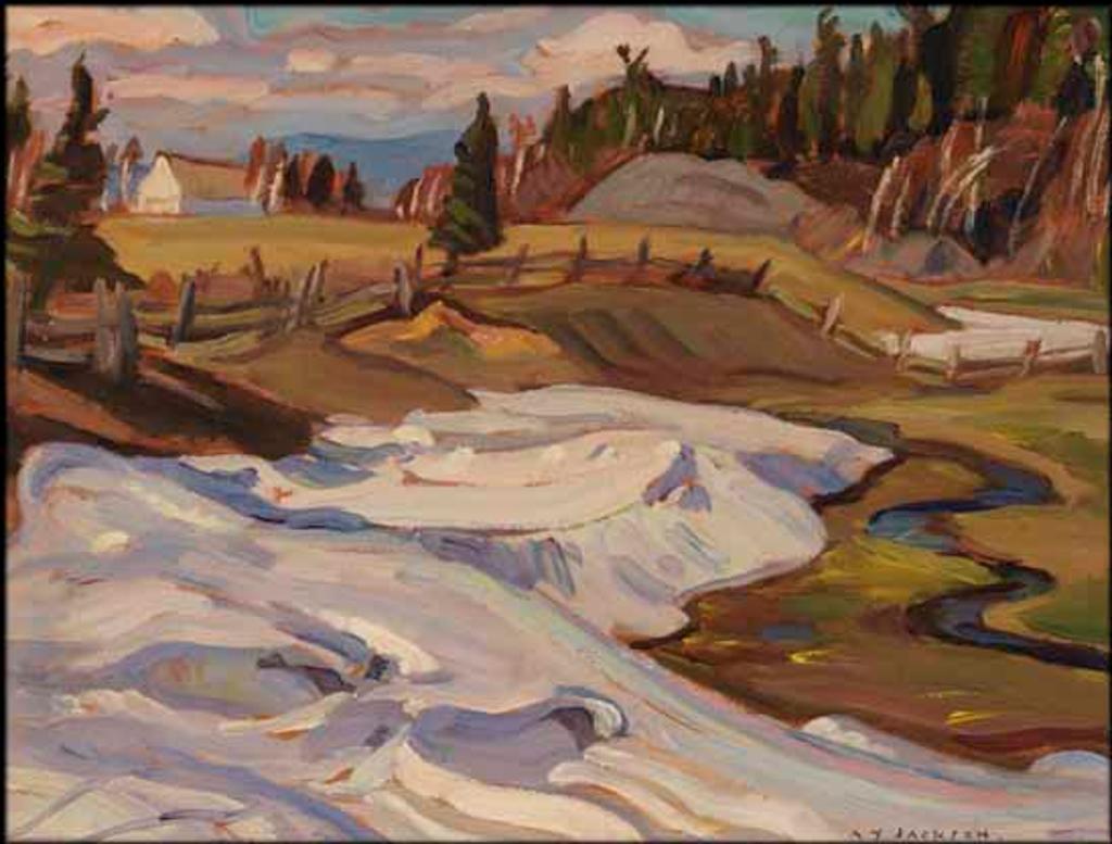 Alexander Young (A. Y.) Jackson (1882-1974) - Last Snow Drift, St. Aubert