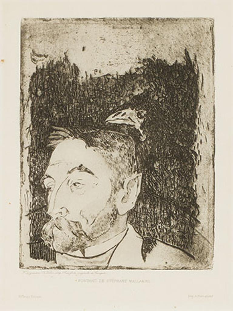 Paul Gauguin (1848-1903) - Portrait de Stéphane Mallarmé