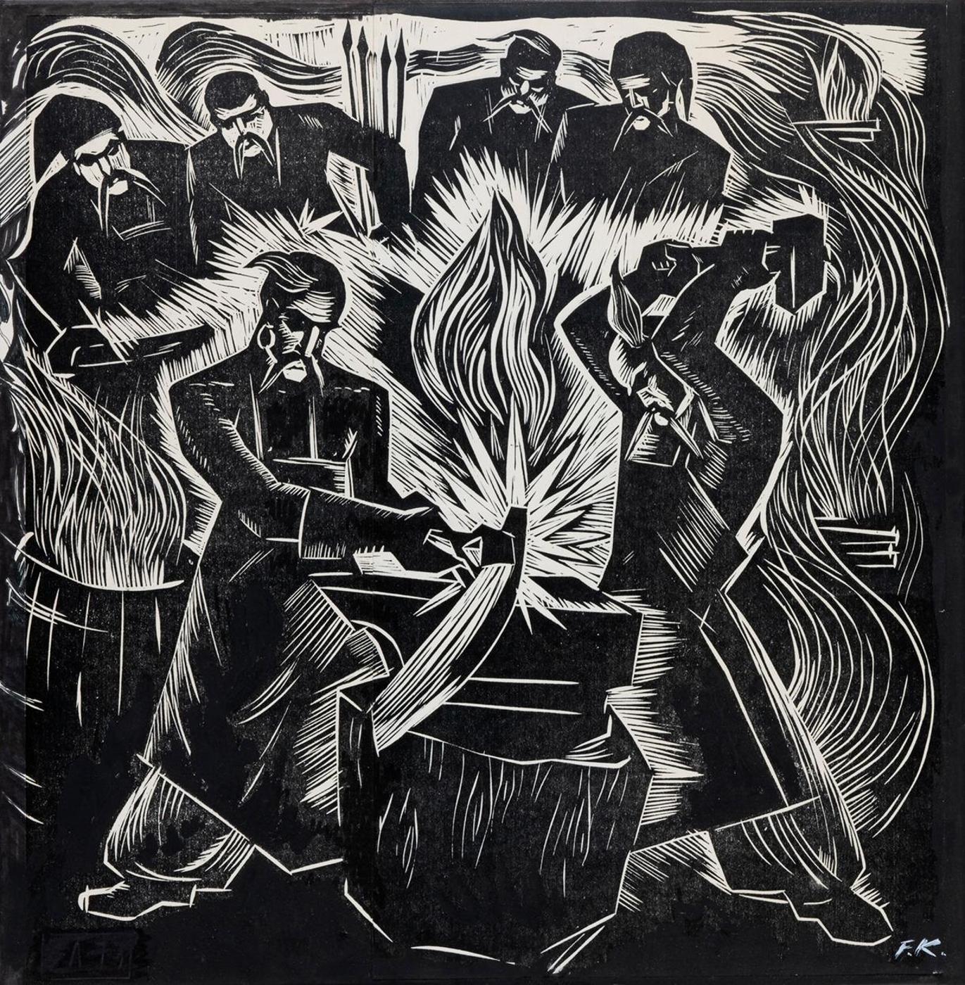 Frank Kaszas (1918-2005) - Taras Bulba - Forging a Sword