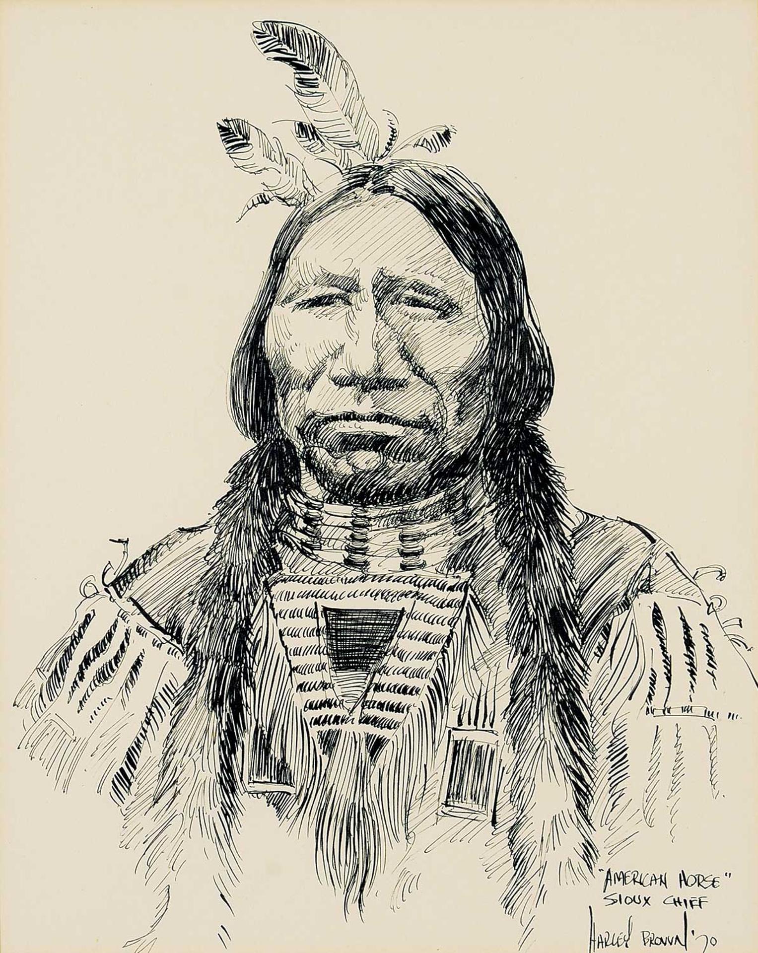 Harley W. Brown (1939) - American Horse - Sioux Chief