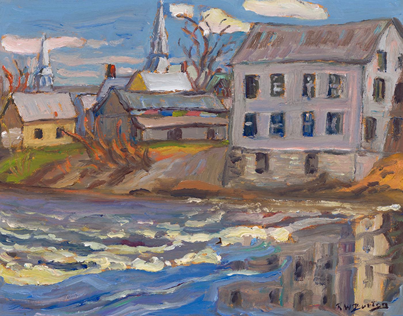 Ralph Wallace Burton (1905-1983) - High Water - Chesterville, Ont.