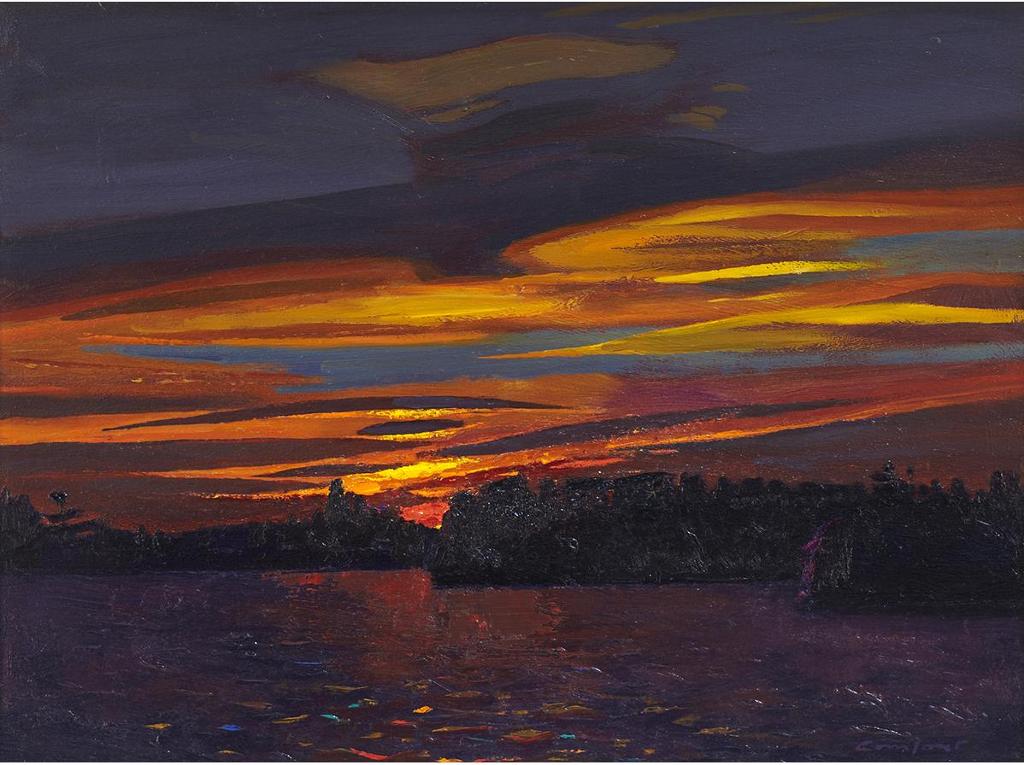 Charles Fraser Comfort (1900-1994) - Sunset, Macgregor Bay