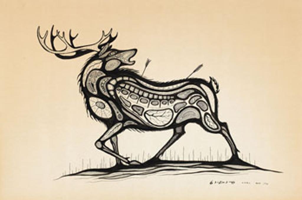 Carl Ray (1942-1978) - Hunted Caribou