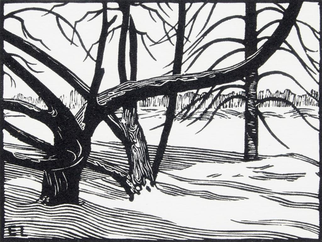Ernest Friedrich Lindner (1897-1988) - Bare Trees