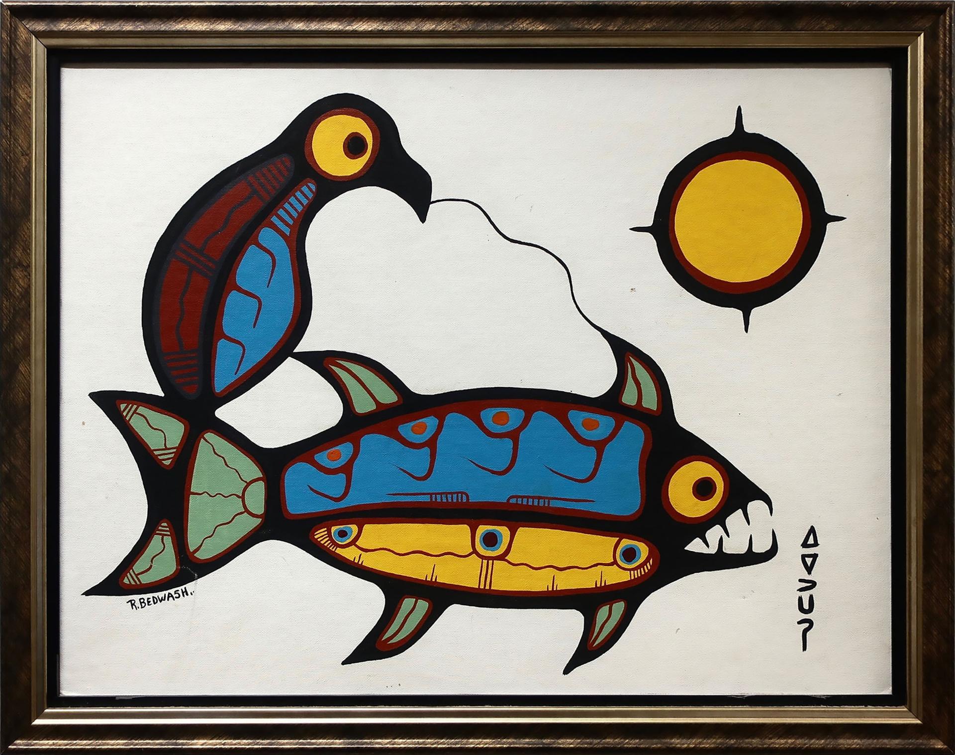 Richard Bedwash (1936-2007) - Untitled (Bird/Fish/Sun)
