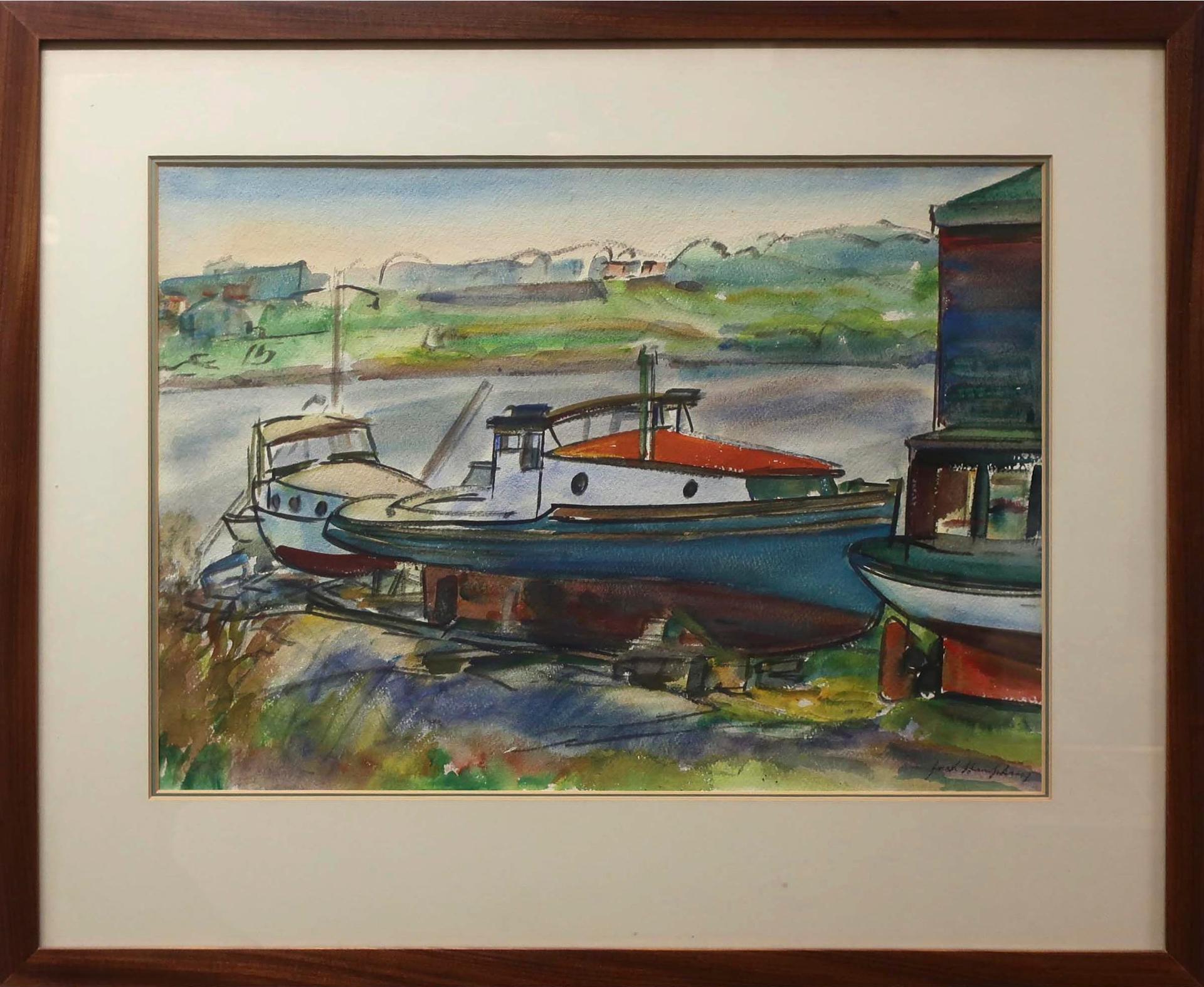 Jack Weldon Humphrey (1901-1967) - Boats At Marble Cove
