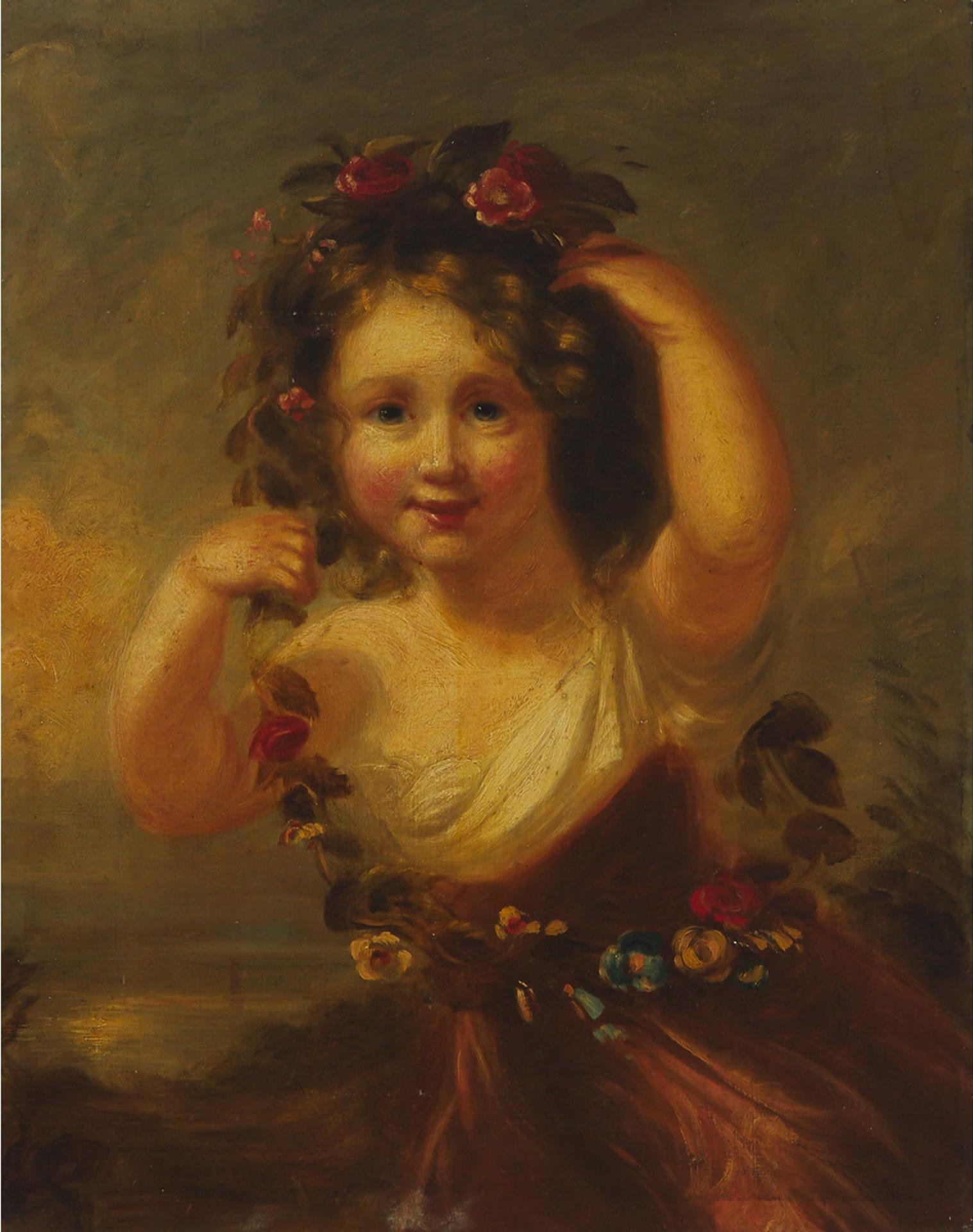 Circle of Margaret Sarah Carpenter (1793) - Flower Girl