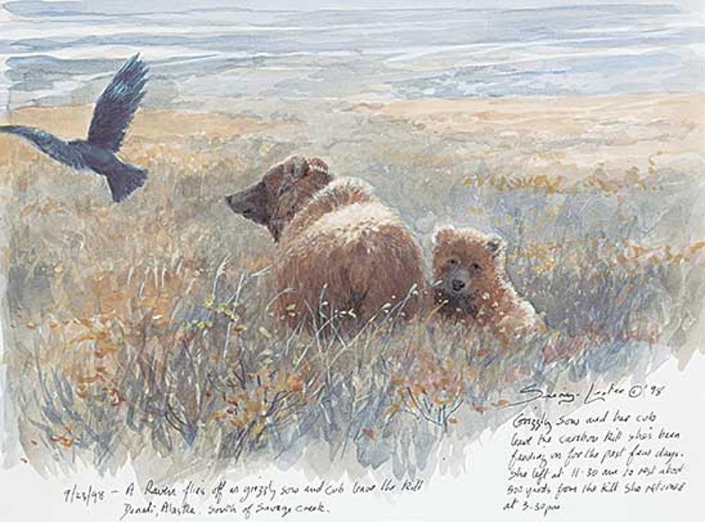 John Vernon Seerey-Lester (1946-2000) - Untitled - Grizzly Sow and Her Cub