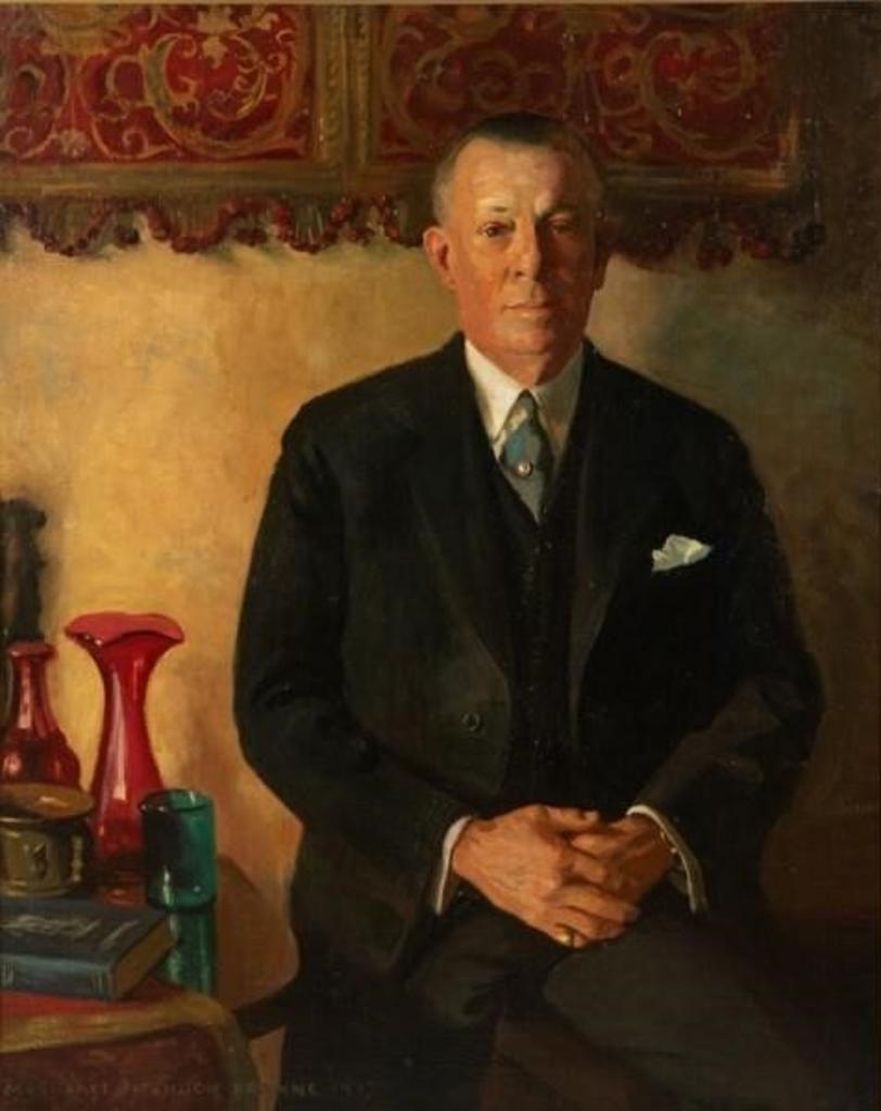 Margaret Fitzhugh Browne (1884-1972) - Half Length Portrait of a Man (1927)