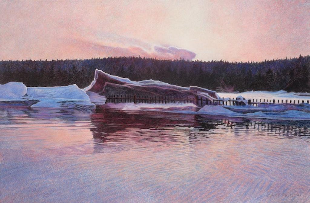 Mary Frances West Pratt (1935-2018) - Rafted Ice-Sunrise