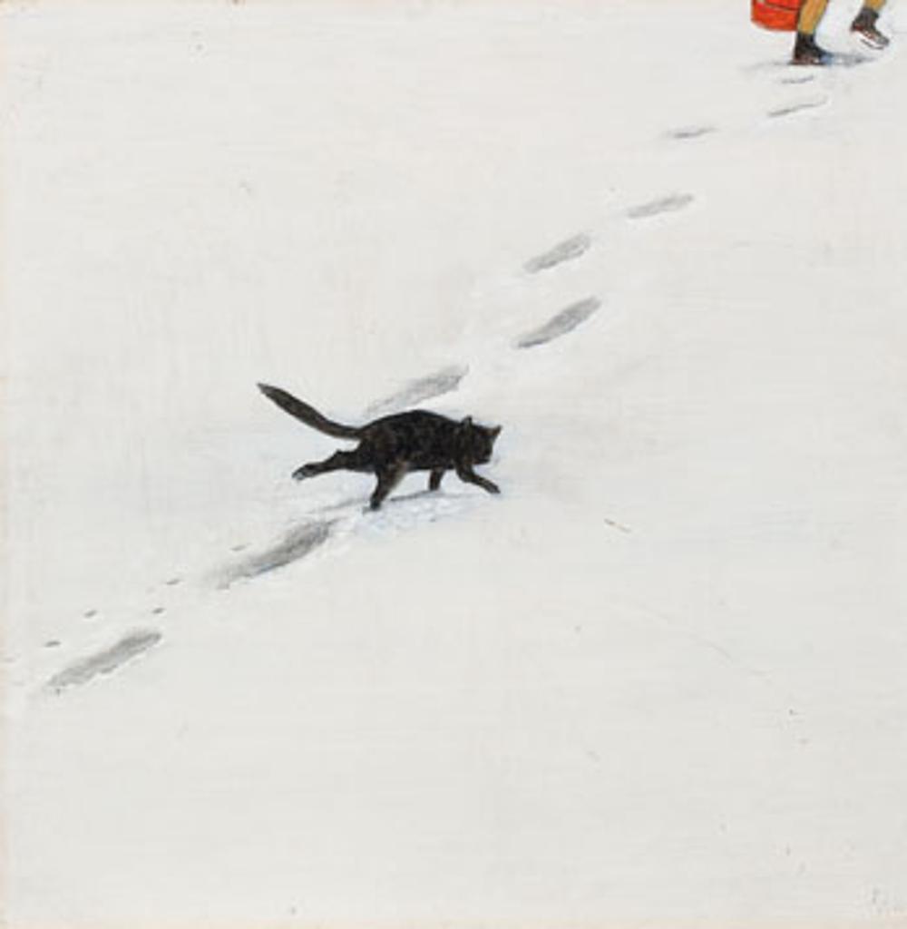 William Kurelek (1927-1977) - A Cat's First Winter