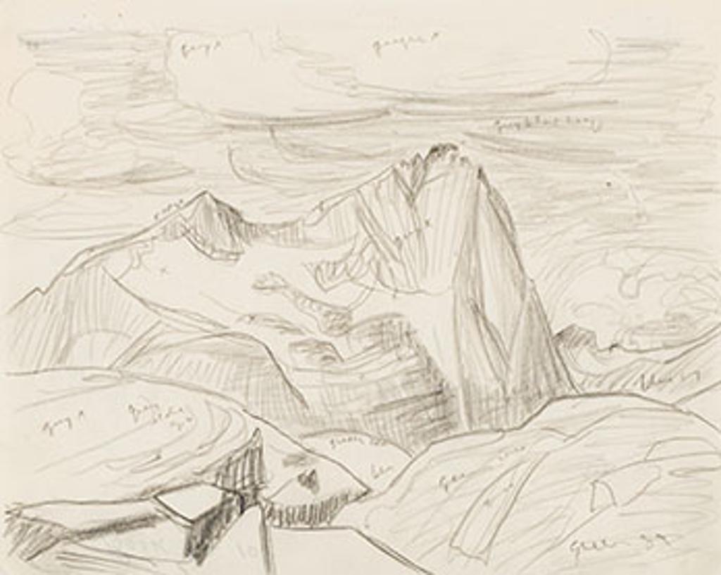 Lawren Stewart Harris (1885-1970) - Rocky Mountain Drawing 9 - 10