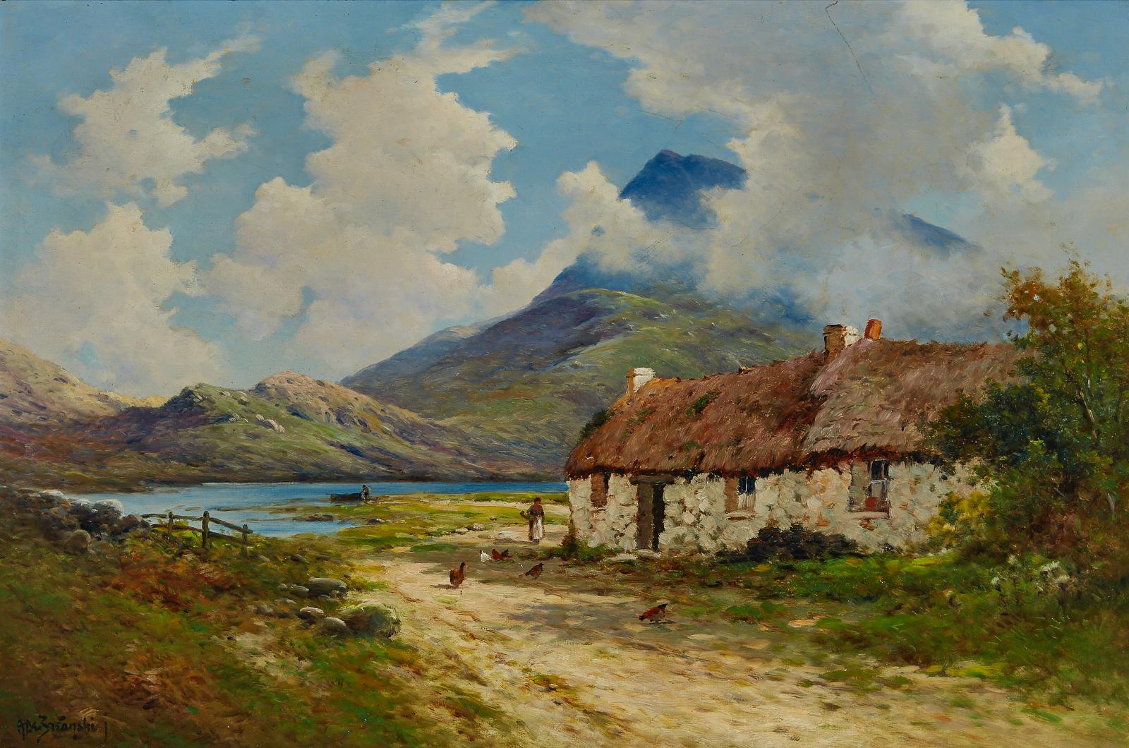 Alfred Fontville de Breanski Jr (1877-1957) - A Summer Morning In Donegal