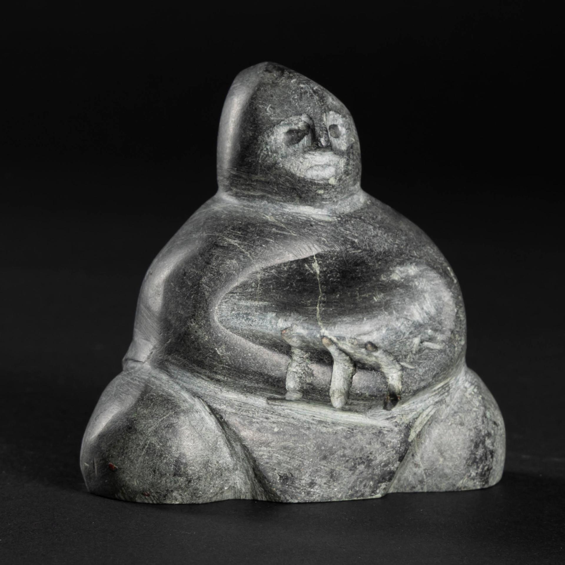 Toona Iqulik (1935-2015) - Kneeling Figure, Ca. 1970