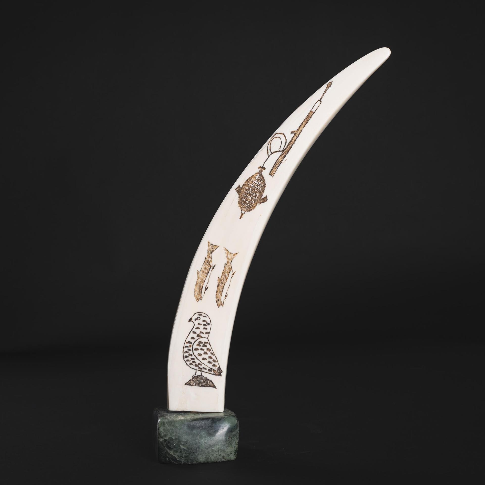 Saila Pudlat (1948) - Etched Walrus Tusk