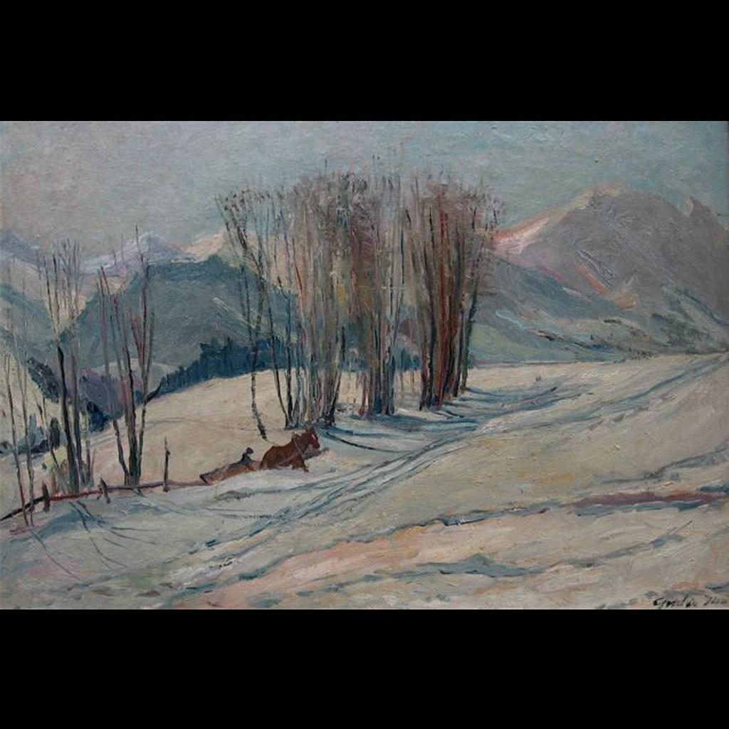 Joseph Giunta (1911-2001) - Winter Sleighing Scene