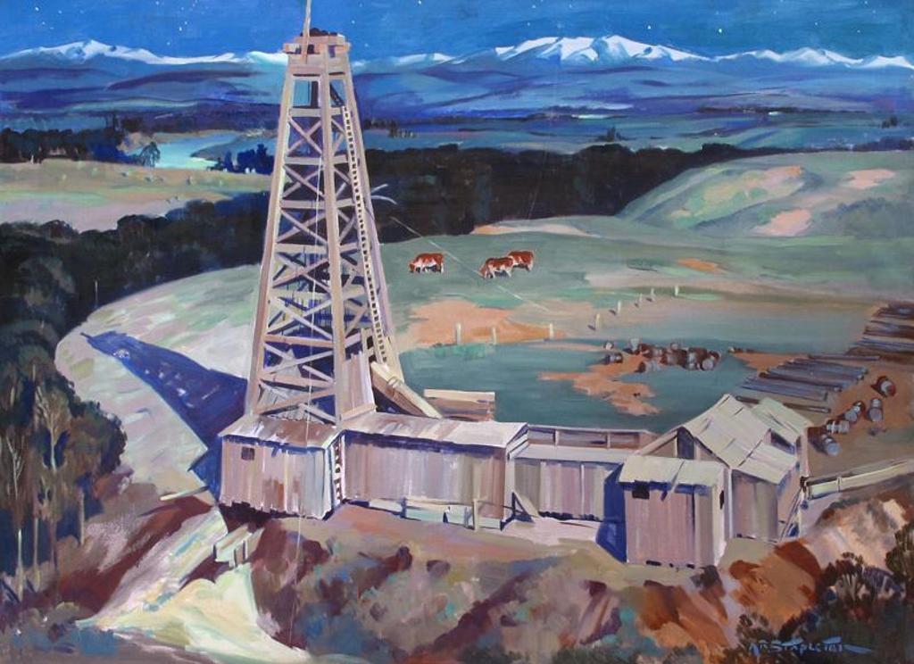 Archibald Bruce Stapleton (1910-1981) - Old Drilling Rig