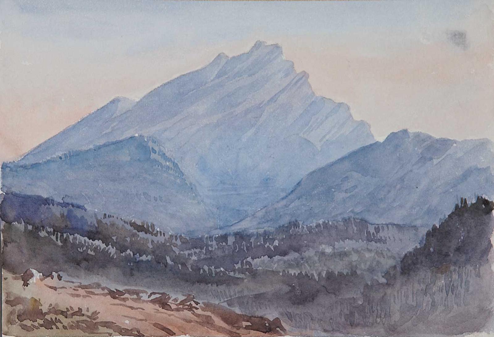 M. W. L. School - Banff, Canada, 1889 [Mount Rundle]
