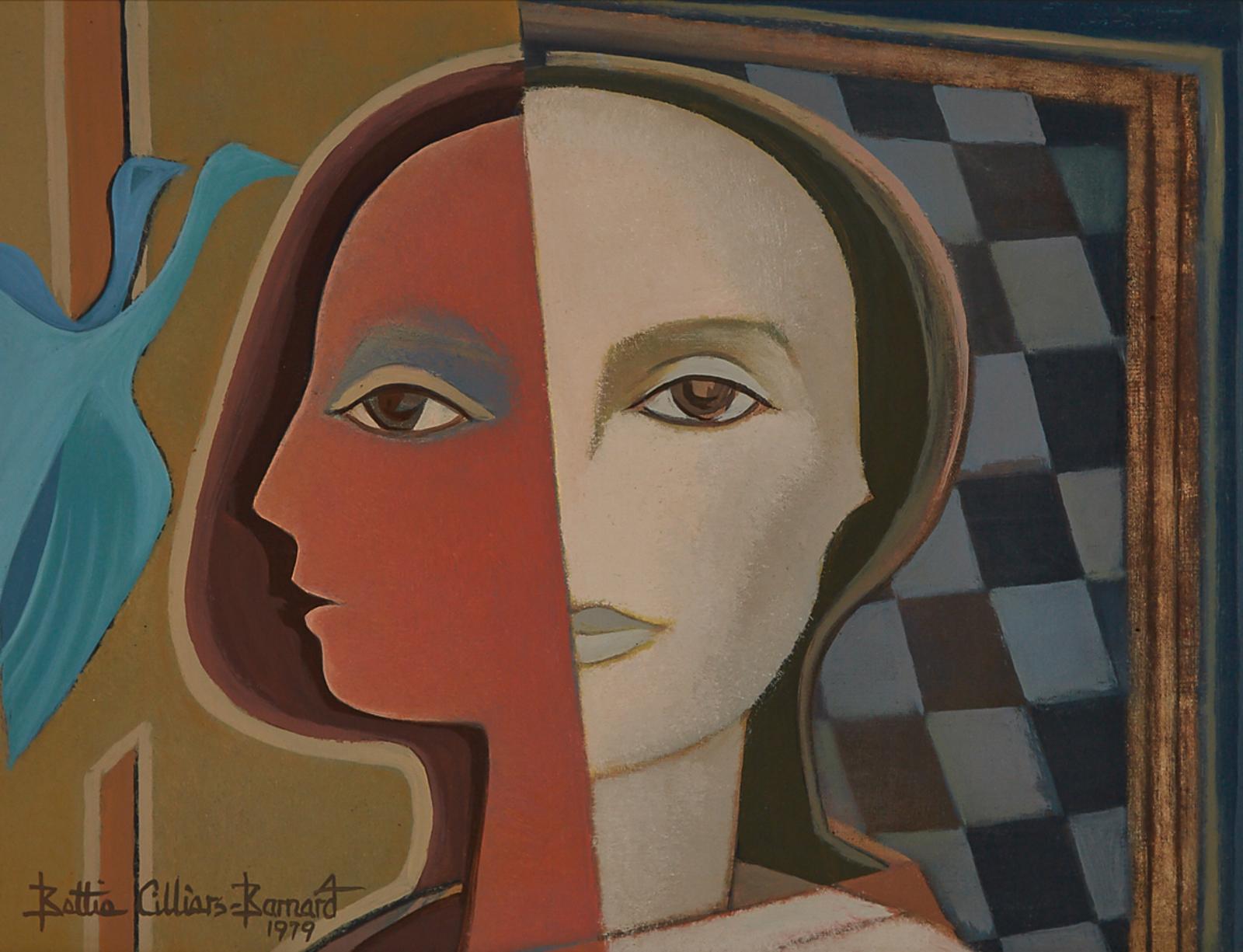 Bettie Cilliars-Barnard (1914-2010) - Surrealist Portrait, 1979