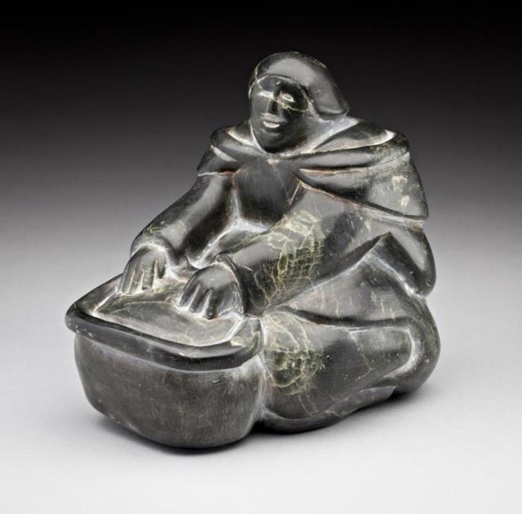 Mary Kiinalik Kumak (1923) - Seated Woman and Container