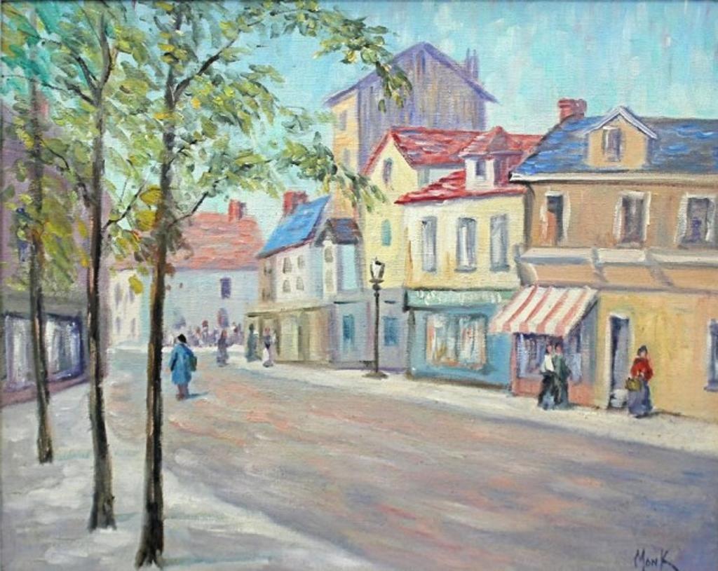 Joseph Monk (1908-1984) - Quebec Street Scene