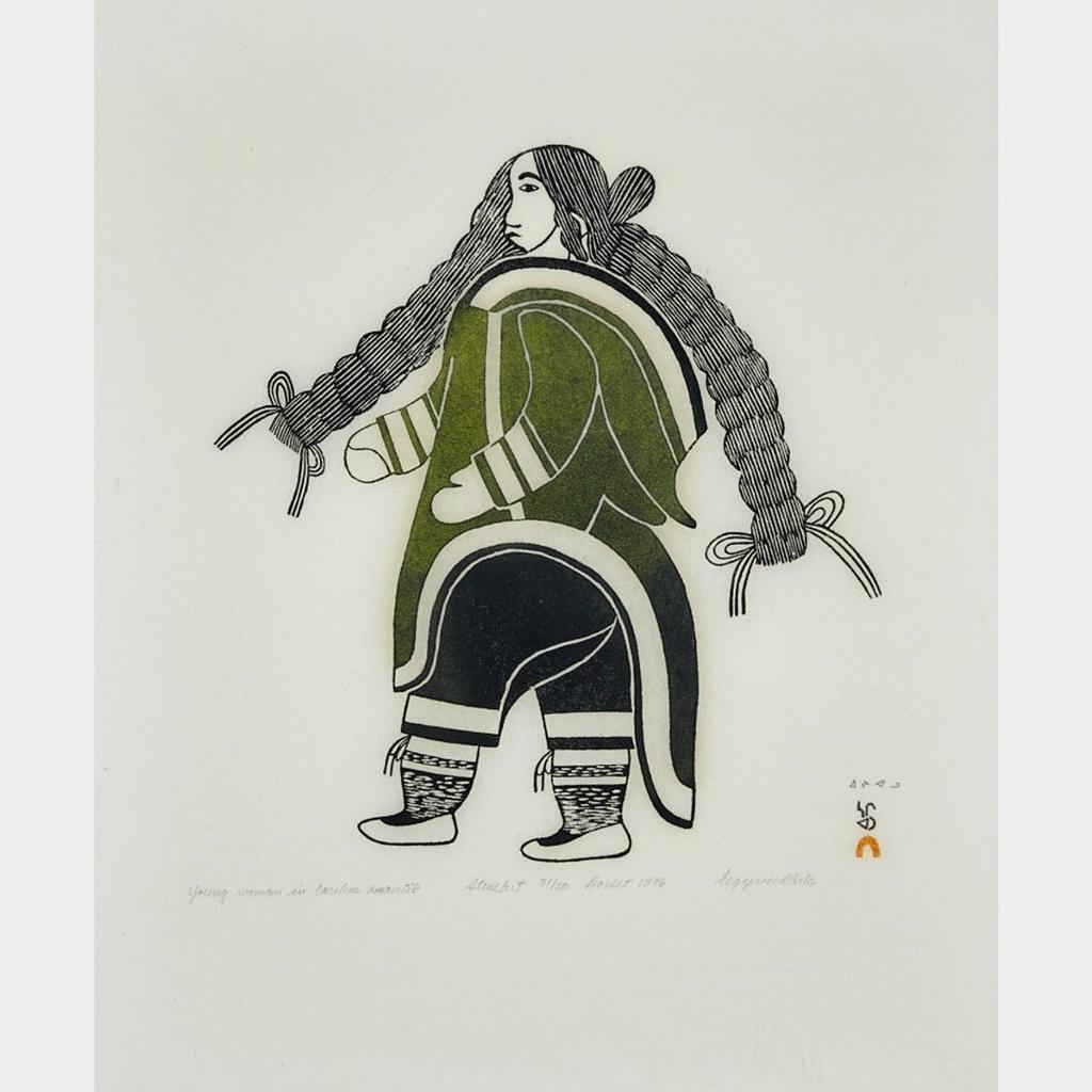 Egevadluq (Eegyvuldluk) Ragee (1920-1983) - Young Woman In Caribou Amautik