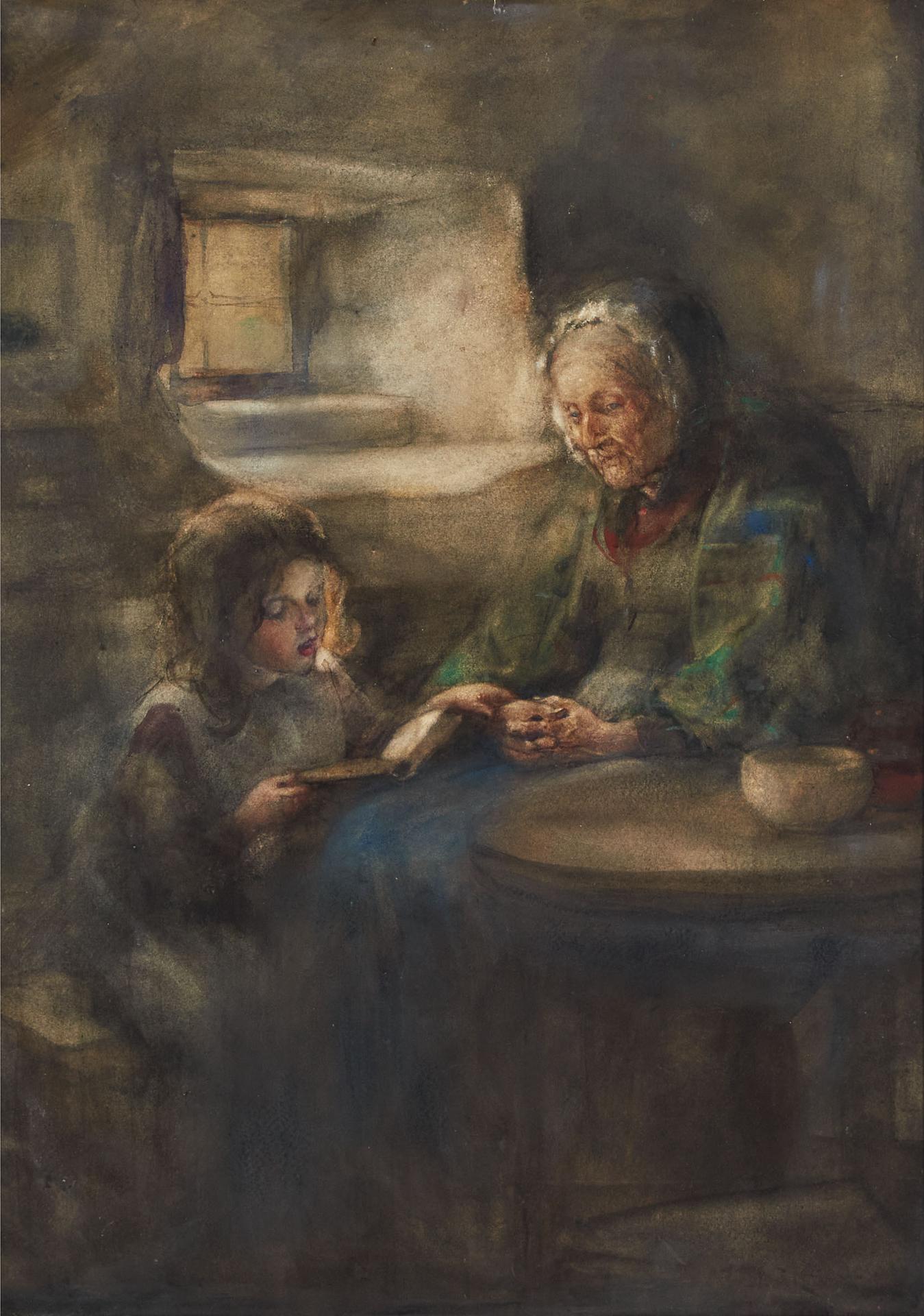 Laura Adelaine Muntz Lyall (1860-1930) - Untitled (Woman And Girl), 1885
