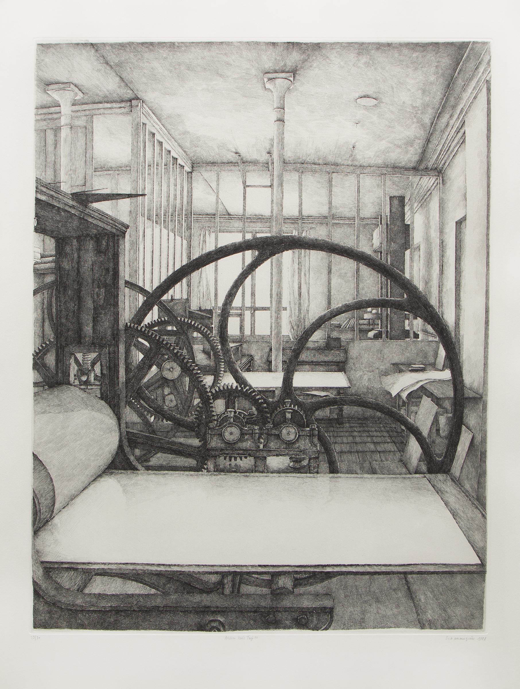 Érik Desmazières - L'atelier René Tazé III, 1981