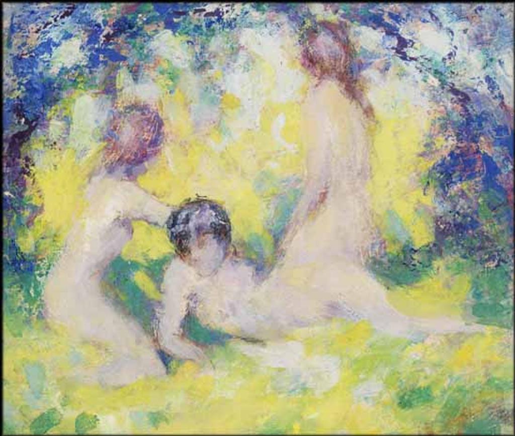 William Henry Clapp (1879-1954) - Three Nudes in a Landscape