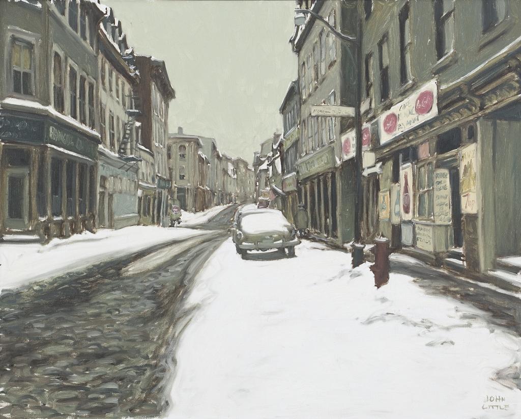 John Geoffrey Caruthers Little (1928-1984) - Dimanche D'autrefois, Rue St. Paul, Montreal