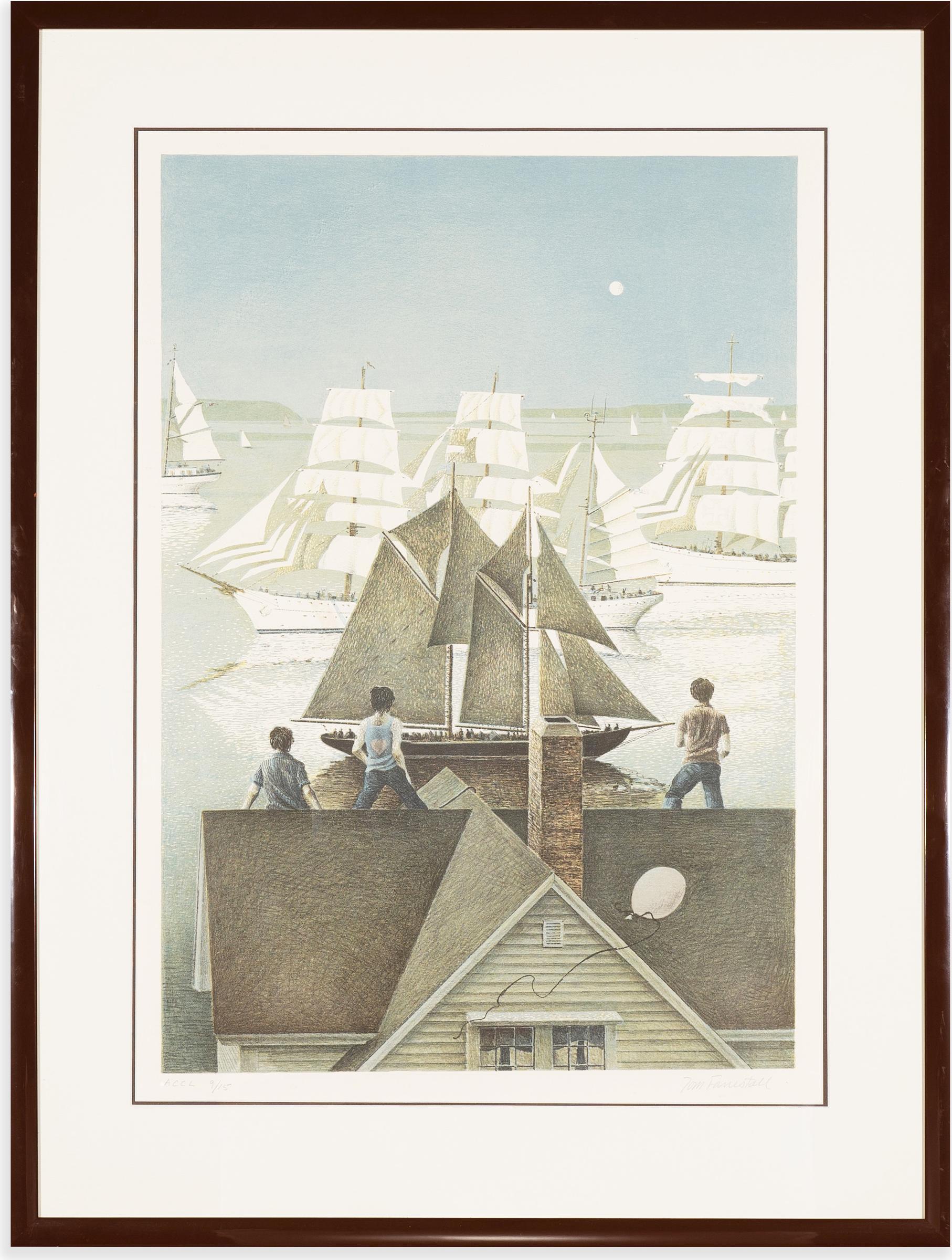 Tom Forrestall (1936) - Untitled (Tall Ships)