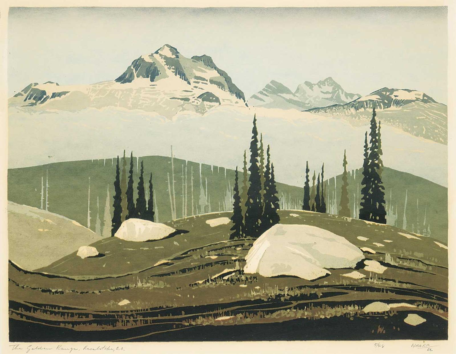 George Weber (1907-2002) - The Golden Range, Revelstoke B.C.  #5/48