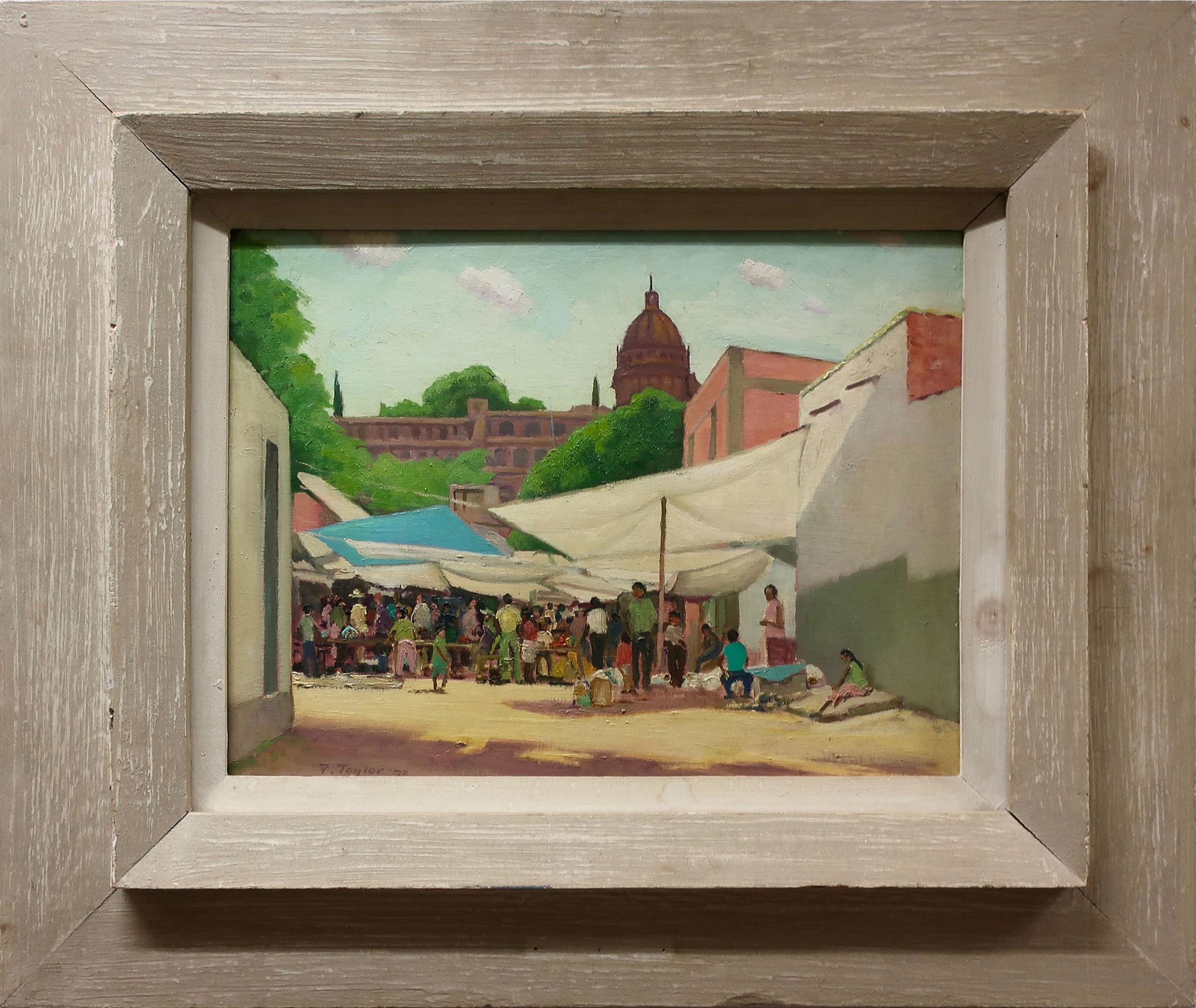 Frederick Bourchier Taylor (1906-1987) - The Street Market Of San Juan De Dios, San Miguel De Allende, Gto, Mexico