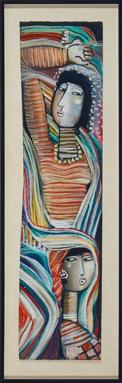 Lee Long Looi (1942) - Colourful Scarves, 1988