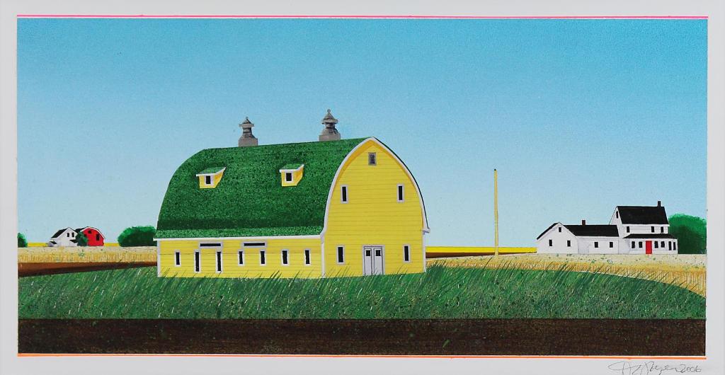 David Allan Thauberger (1948) - Yellow Barn; 2006
