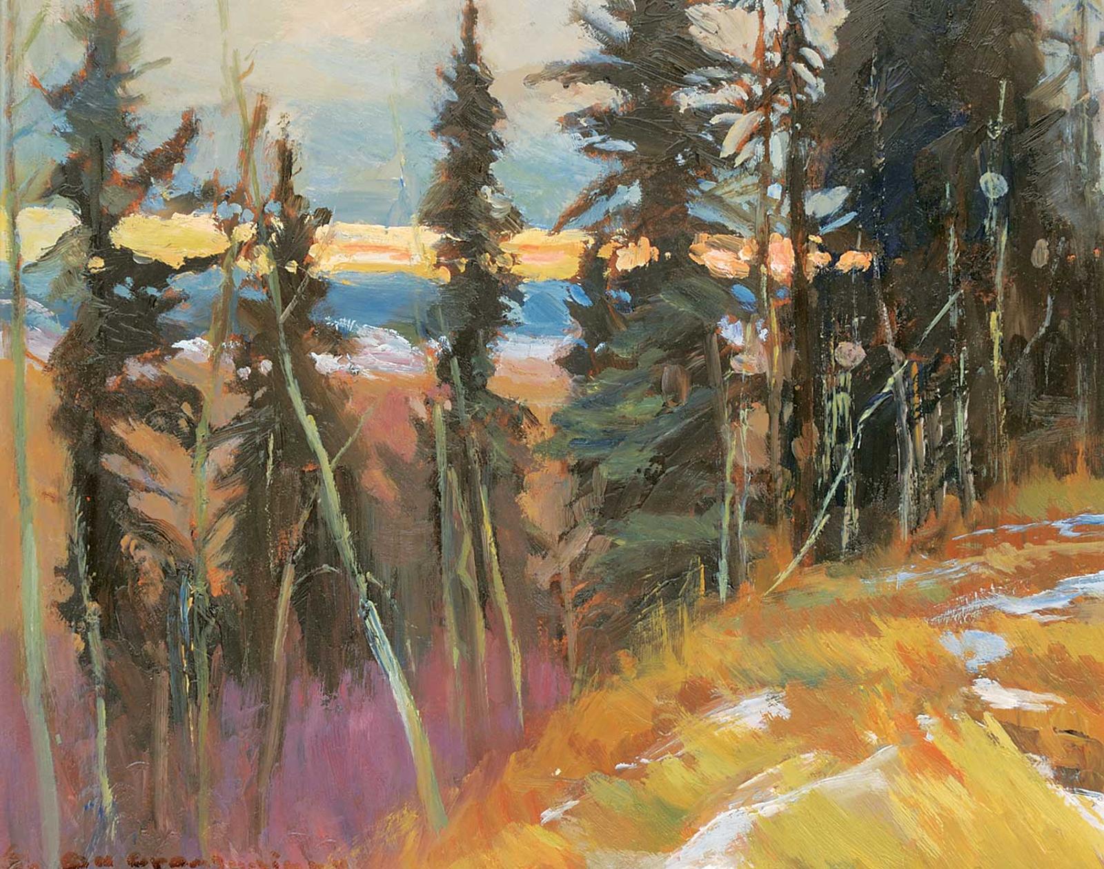 Orestes Nicholas (Rick) Grandmaison (1932-1985) - Untitled - Sunset in the Foothills