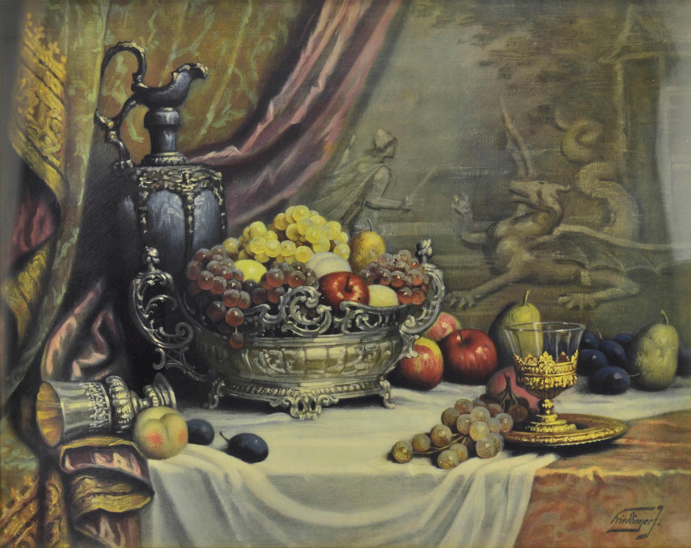 John (Jeno) Friedlinger (1890-1958) - Still life with fruit