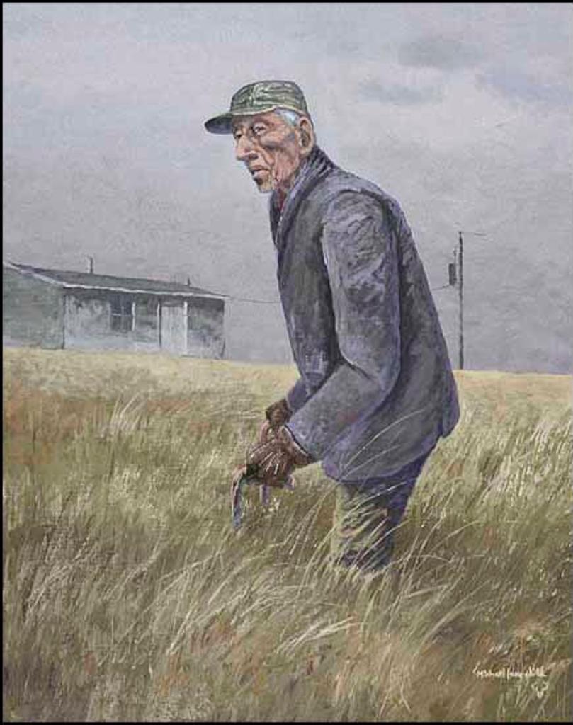 Michael Lonechild (1955) - Man in Field (01686/2013-2621)