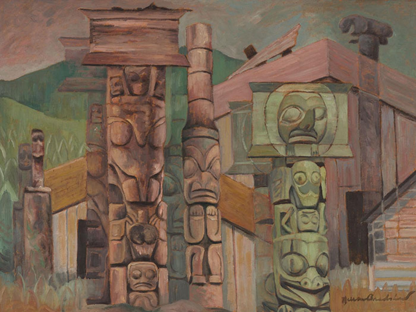 Nell Marion Bradshaw (1904-1997) - Mysterious Village