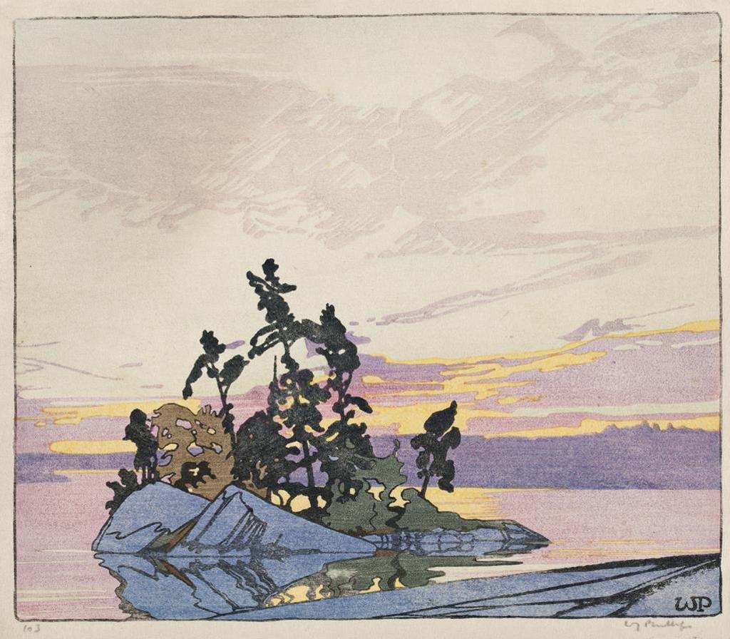 Walter Joseph (W.J.) Phillips (1884-1963) - Sunset, Lake of the Woods