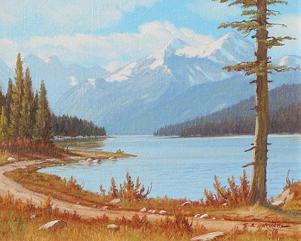 George A. Horvath (1933-2012) - Maligne Lake, Alta; 1976