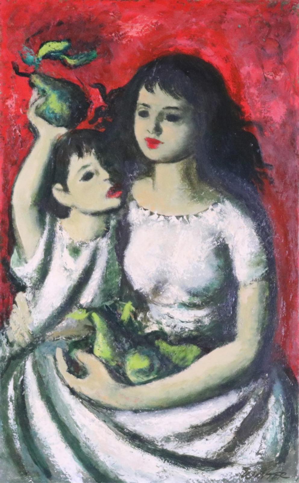 William Arthur Winter (1909-1996) - Girl And Boy With Pears