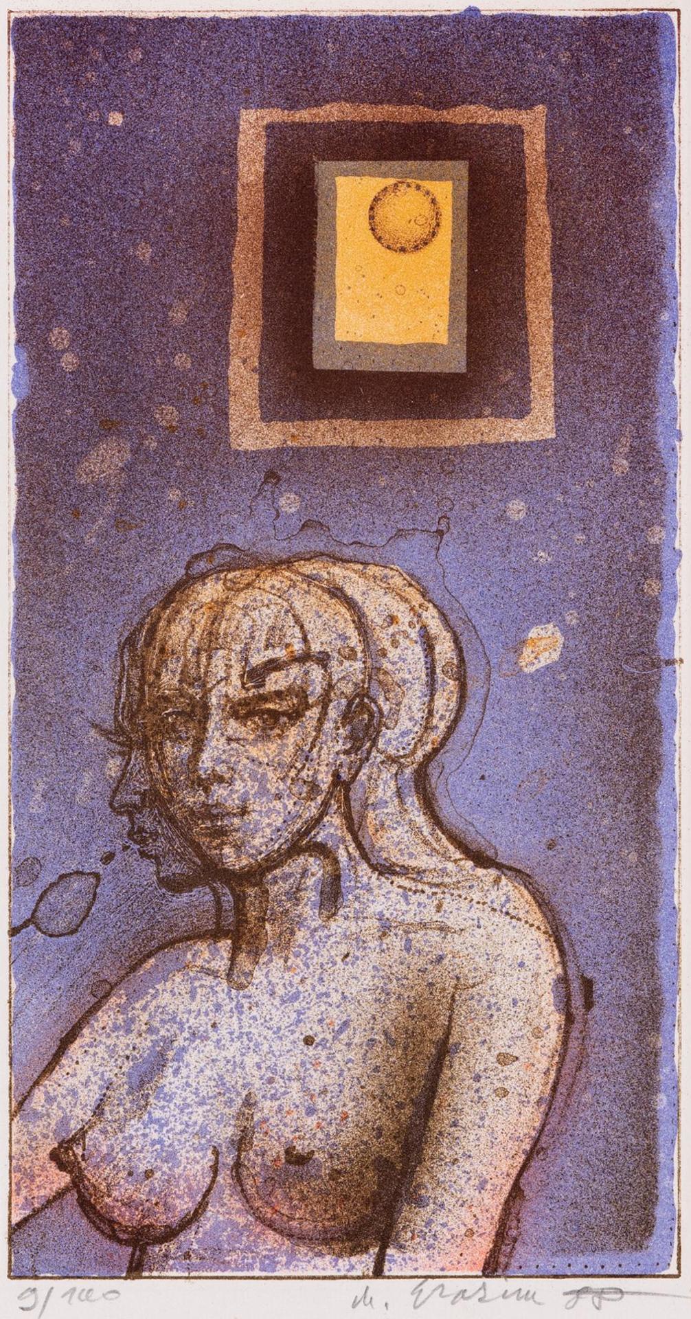 Milan Erazim (1946-2020) - Untitled - Nude with Artwork
