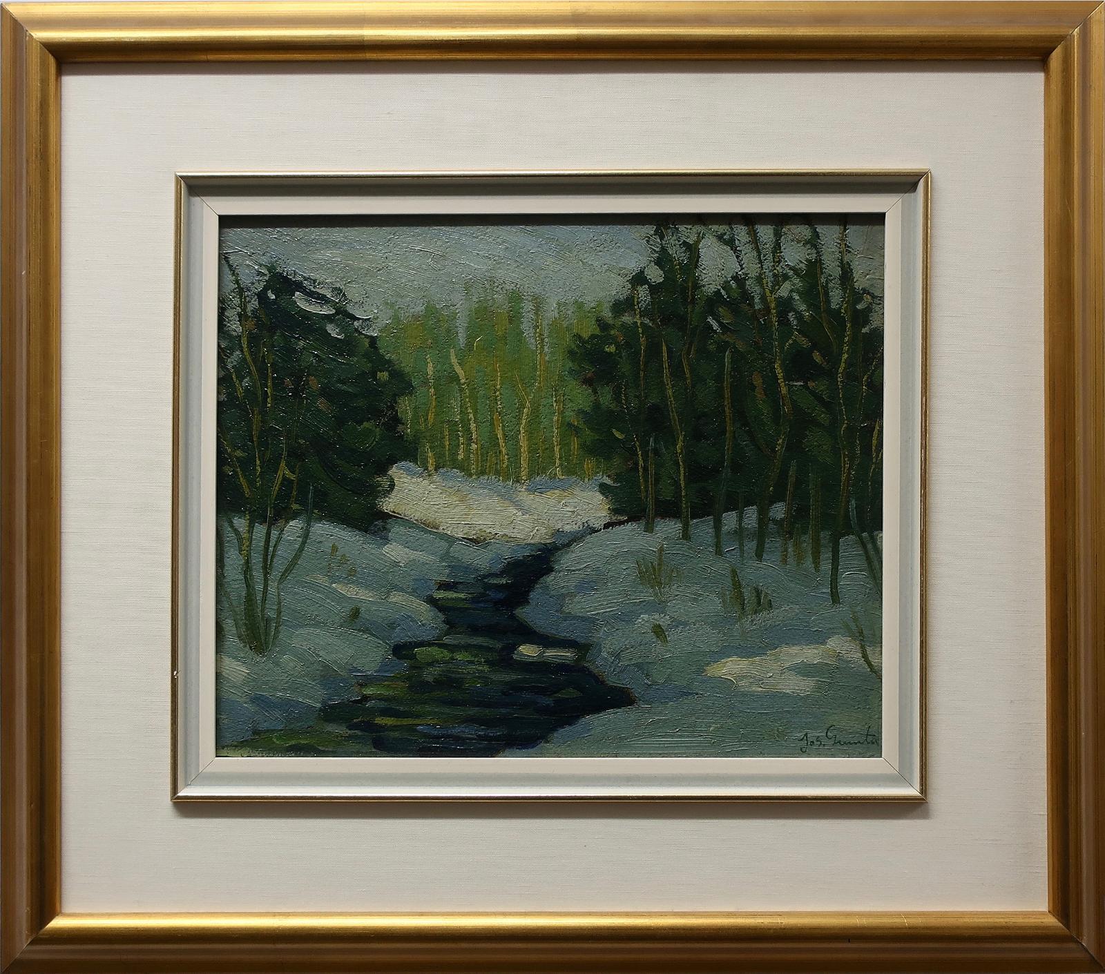 Joseph Giunta (1911-2001) - Untitled (Winter Creek Study)