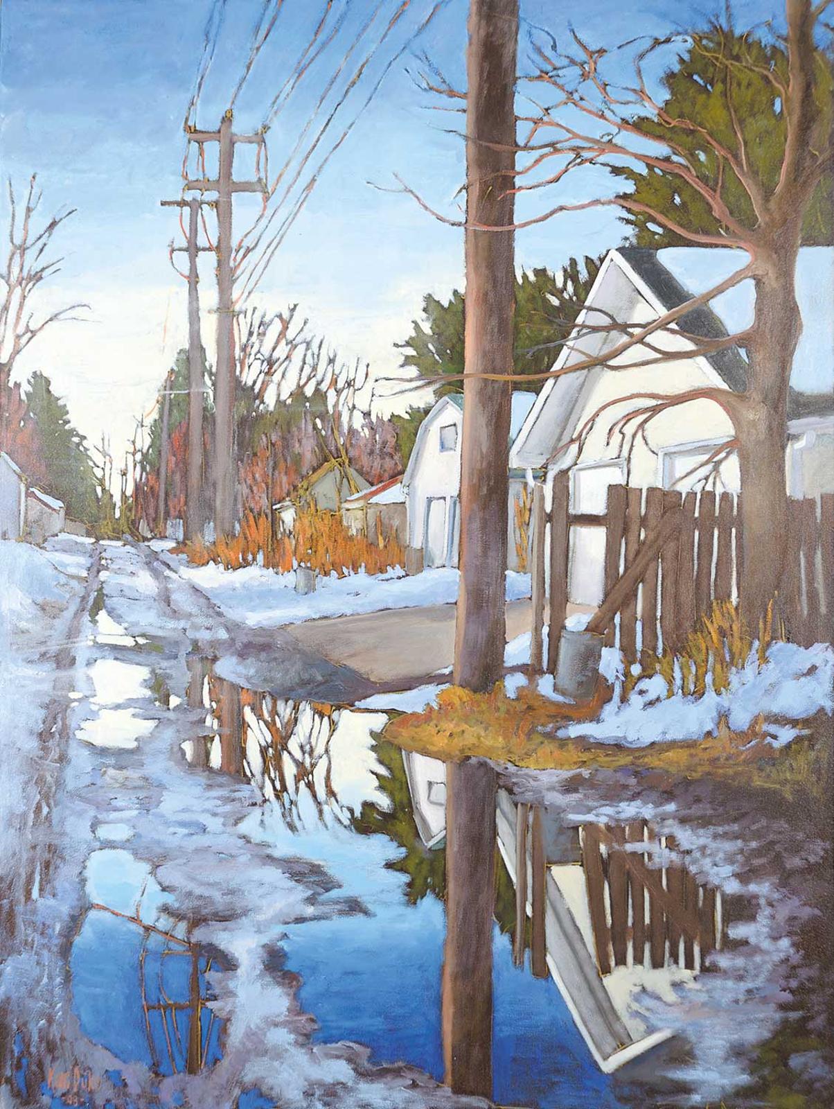 Kari Duke - Untitled - Edmonton Lane in Winter