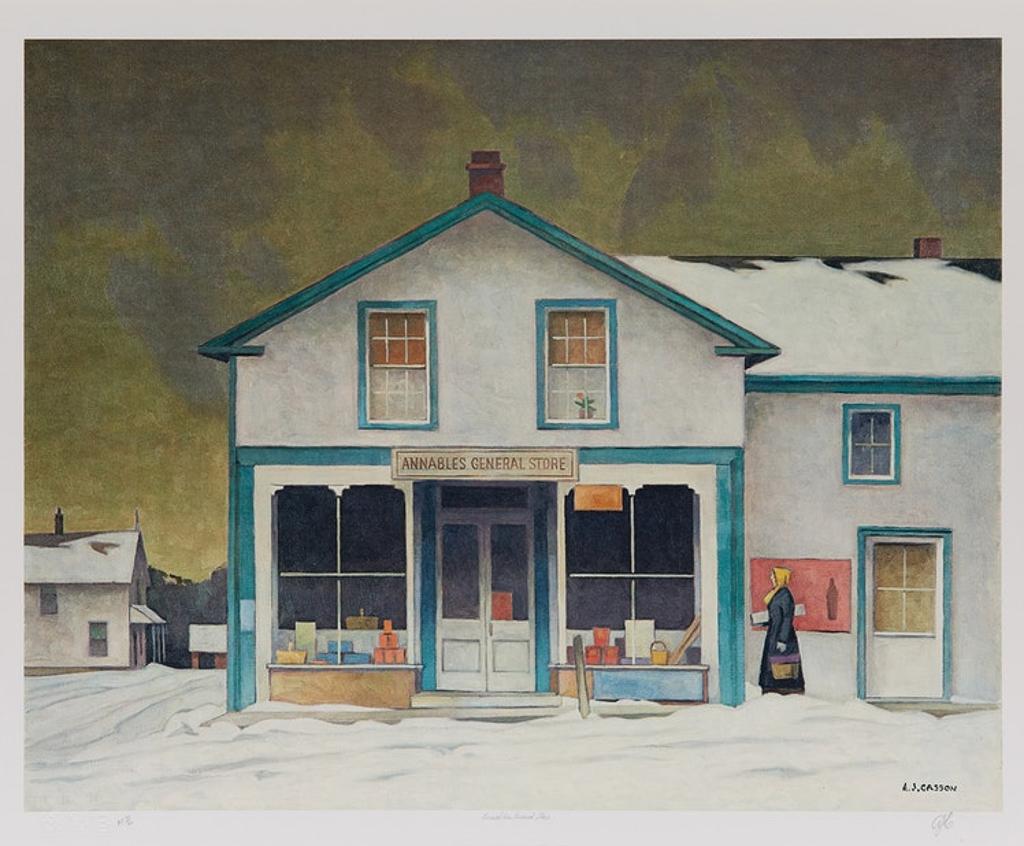 Alfred Joseph (A.J.) Casson (1898-1992) - Annables General Store; Village House; Sunshine After Rain