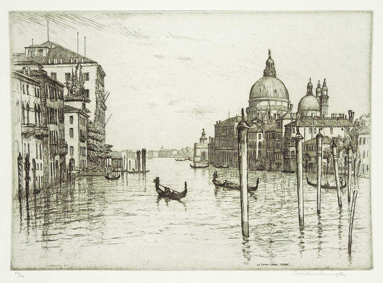Caroline Helena Armington (1875-1939) - Le Grand Canal, Venise  #50/100