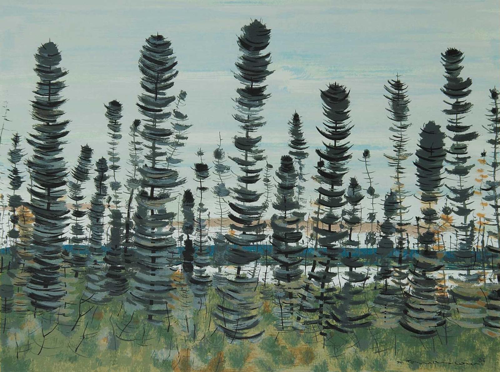 Jacques Godefroy de Tonnancour (1917-2005) - Untitled - Trees